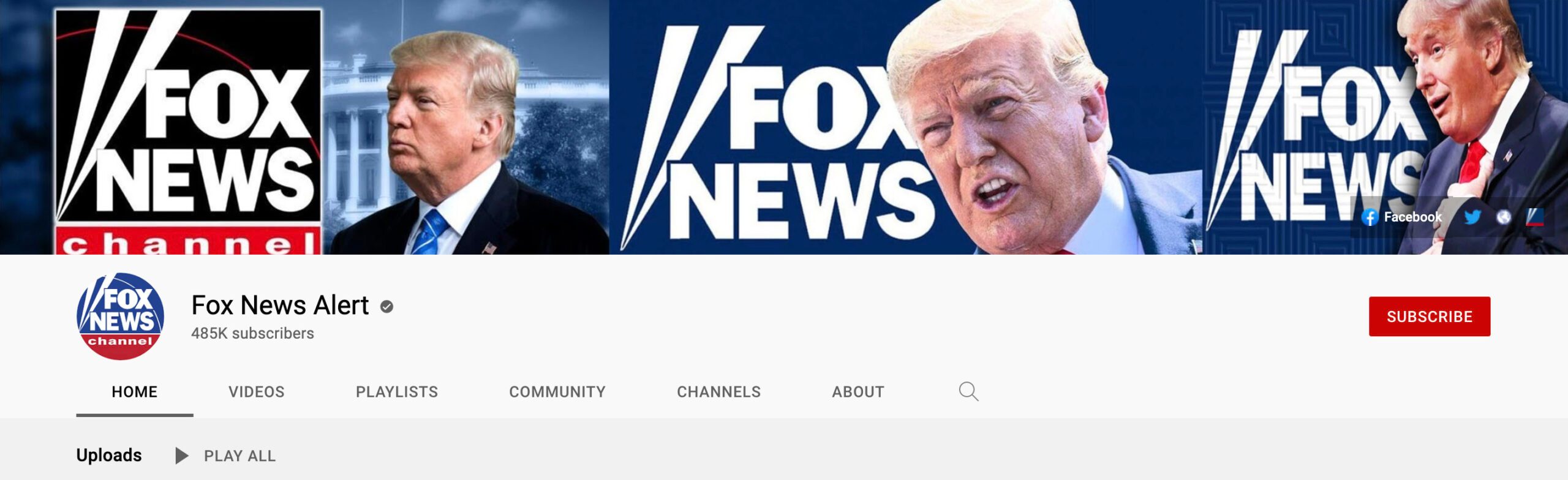 Los canales de YouTube verificados están publicando miniaturas modificadas en los videos de Fox News en cuentas llamadas Fox News Alert.